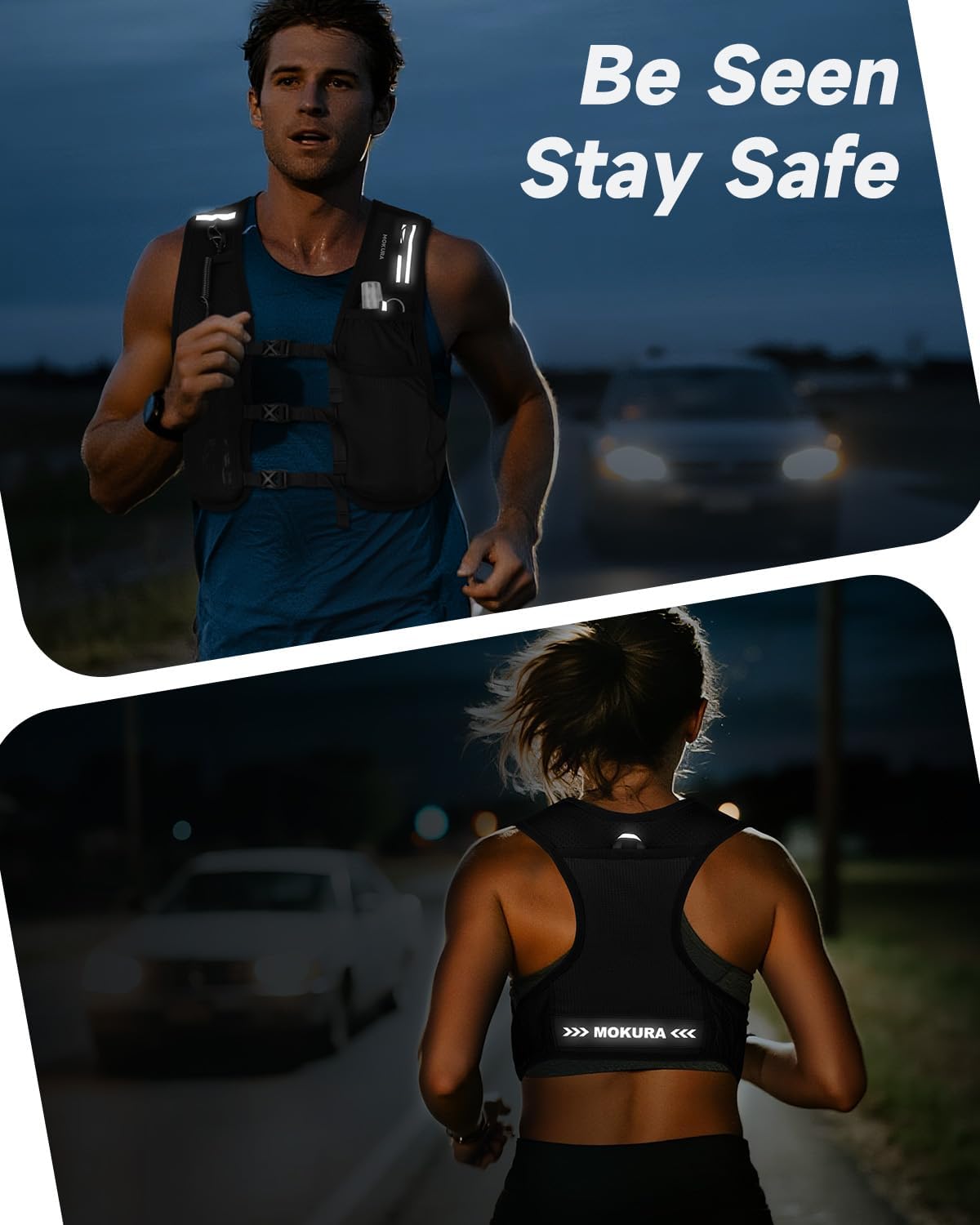 HydraSprint Running Vest – Lightweight Hydration Vest with Water Flask & Multi-Pocket Storage