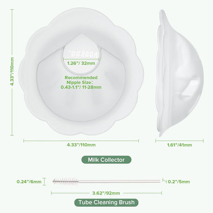 Silicone Breast Milk Collector – Leak Catcher for Breastfeeding Moms 2PCS