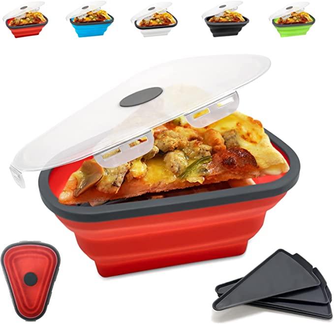 Silicone Folding Adjustable Triangular Pizza Box
