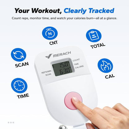 Dual Track Ab Machine – Adjustable Foldable Ab Trainer for Home Gym