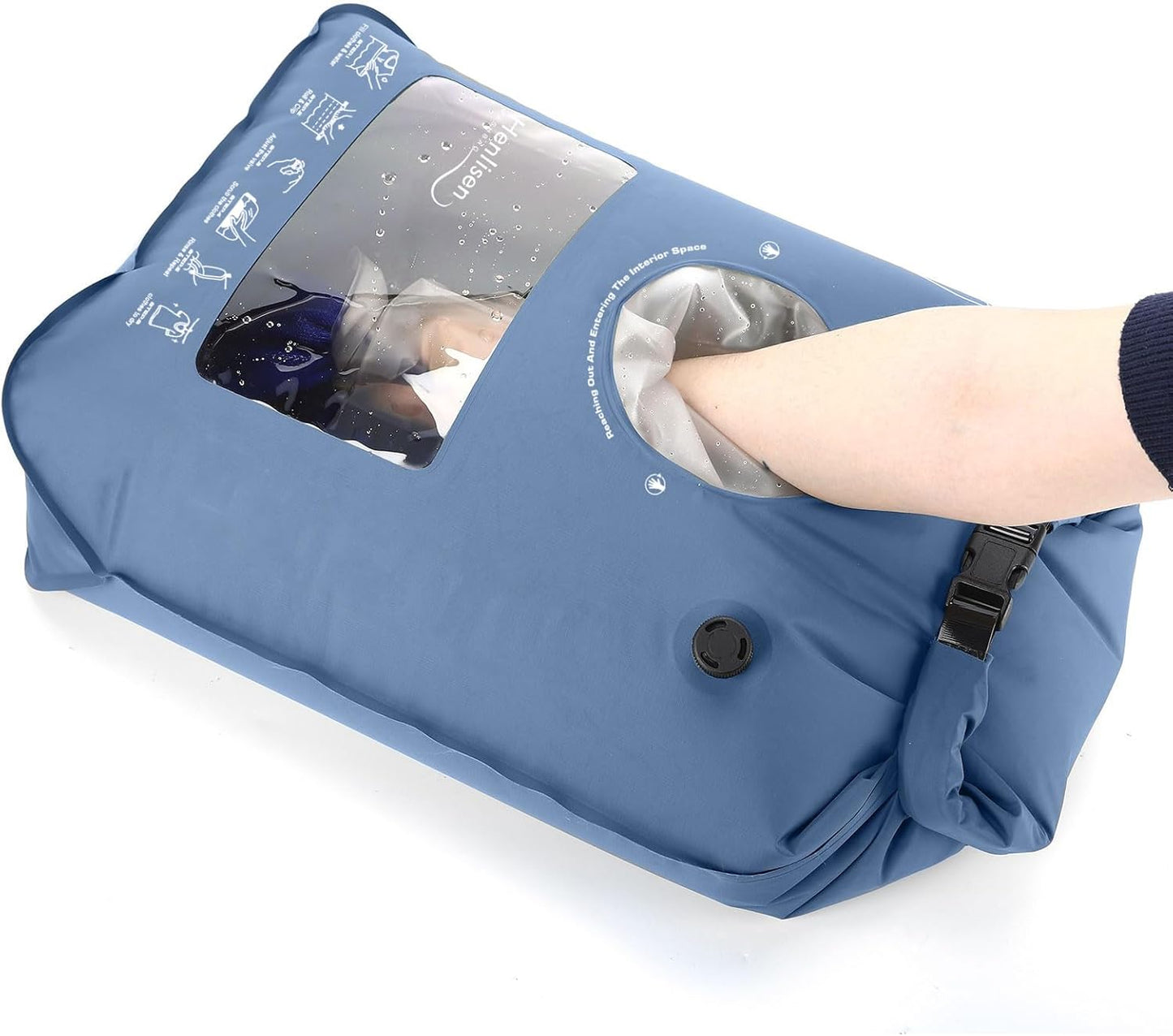 Portable Wash Bag – Manual Travel Washing Machine for Camping & Outdoor Laundry