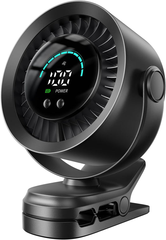 BreezeBuddy Rechargeable Car Seat Fan for Kids & Babies