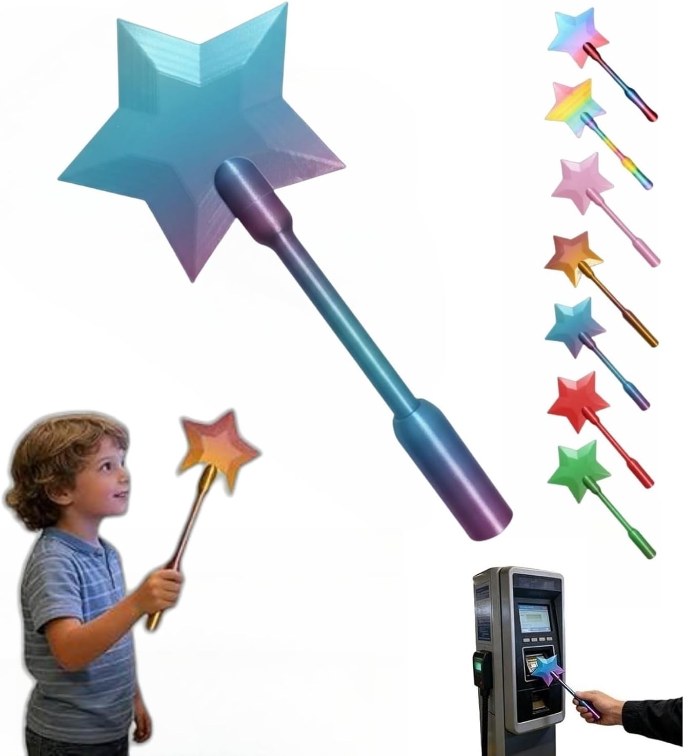 Tap to Pay Star 3D Printed Wand