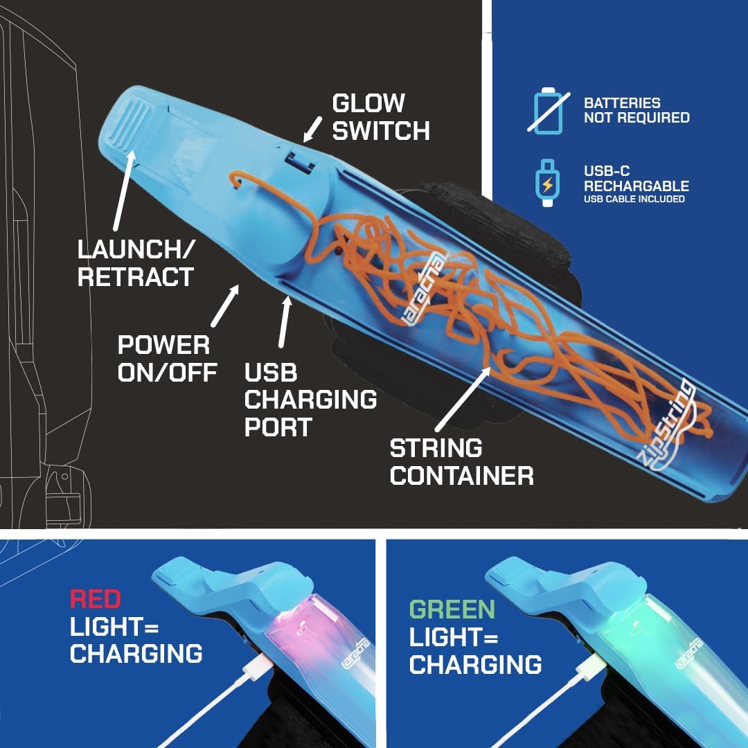 Zip String Aracna Glow-in-the-Dark Web Shooter Toy