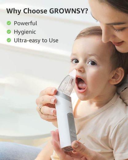 Electric Baby Nasal Aspirator – Gentle Nose Cleaner with Music & Light
