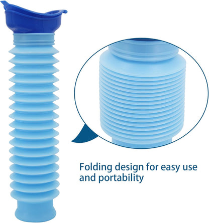 Collapsible Pee Bottle for Men & Women, Emergency Urinal with Disposable Replacement Bags, Leakproof Portable Urine Bottle for Car, Travel, Traffic Jams & Hiking