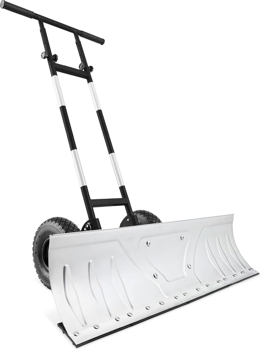 Best Choice Products 36-Inch Heavy-Duty Snow Pusher Hand Plow