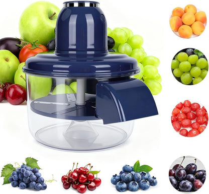 Automatic Grape Peeler Machine – Electric Garlic & Cherry Tomato Skin Remover for Small Fruits (Blue)