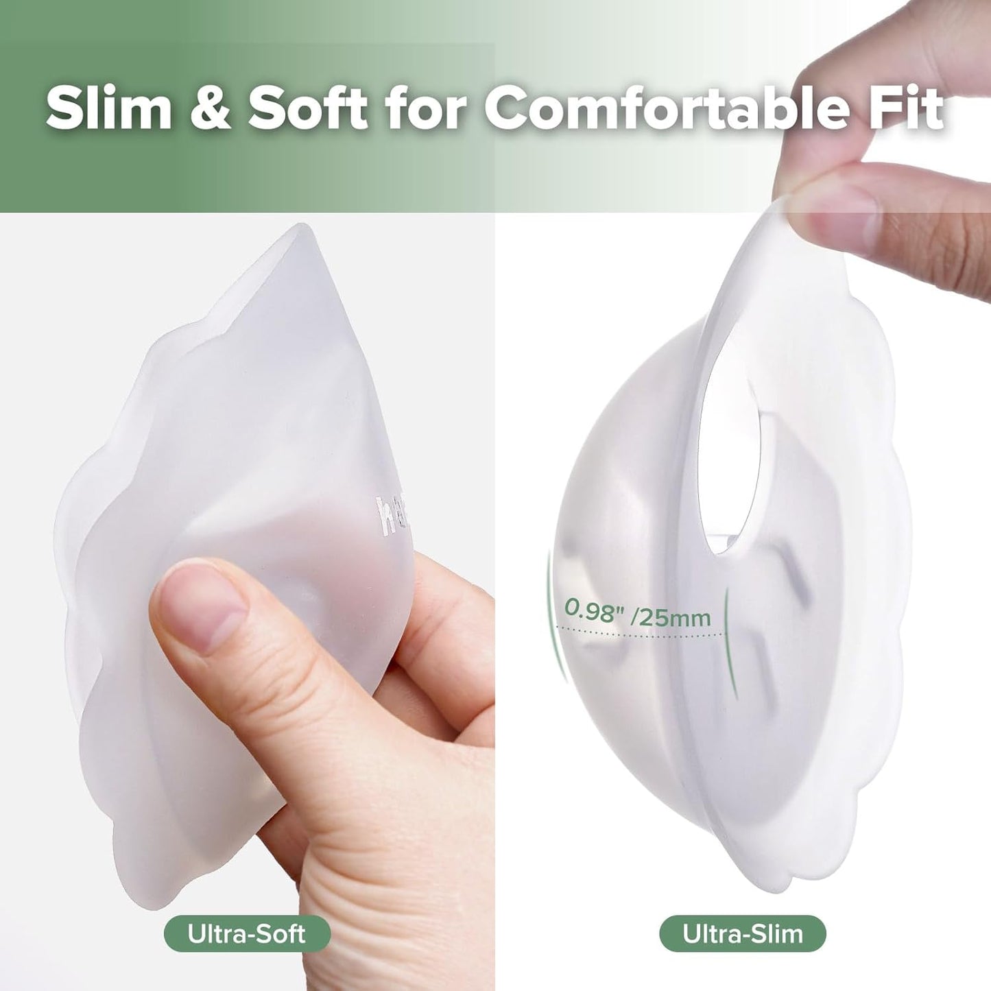 Silicone Breast Milk Collector – Leak Catcher for Breastfeeding Moms 2PCS