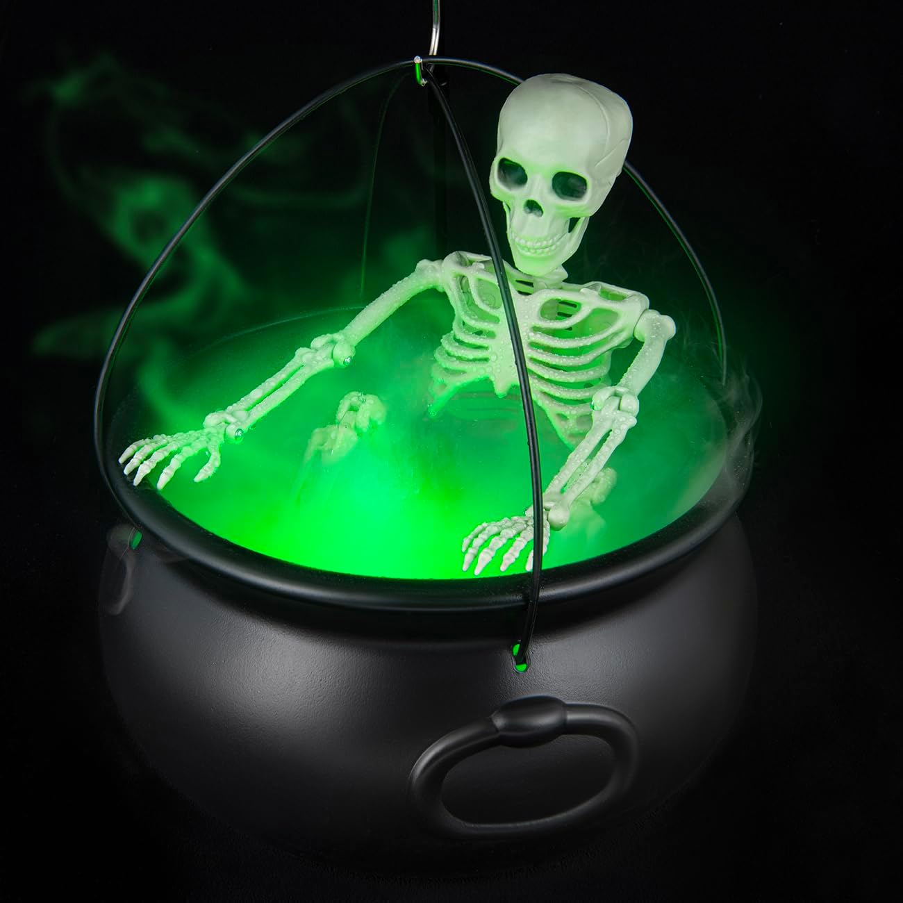 HauntBrew Fogging Cauldron Halloween Decoration Set