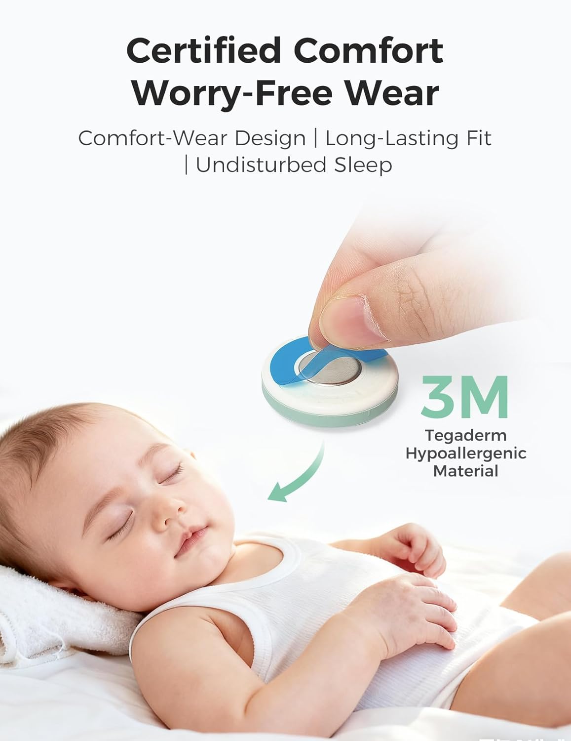 Smart Baby Thermometer – Wearable Bluetooth Thermometer with App Monitoring