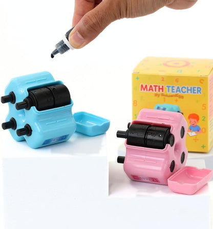 Math Teacher 4-in-1 Math Roller Stamp