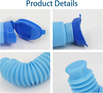 Collapsible Pee Bottle for Men & Women, Emergency Urinal with Disposable Replacement Bags, Leakproof Portable Urine Bottle for Car, Travel, Traffic Jams & Hiking
