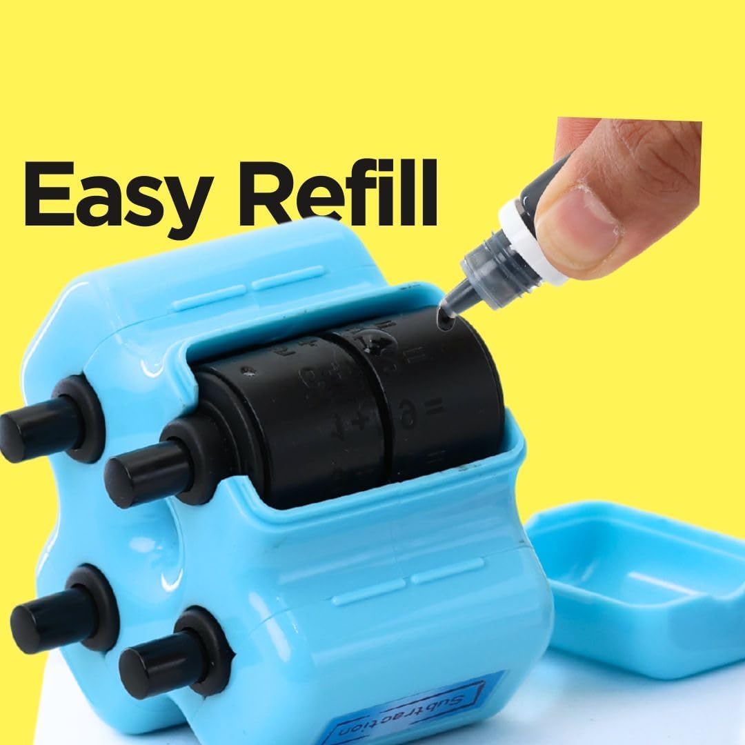 Math Teacher 4-in-1 Math Roller Stamp