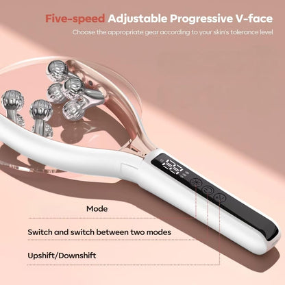 Doge&Vollar Facial Massager for Face & Neck – Rechargeable Lymphatic Drainage Face Roller, Korean Skincare Shaper & Slimmer for Women, Contouring & Firming Tool for Home & Travel
