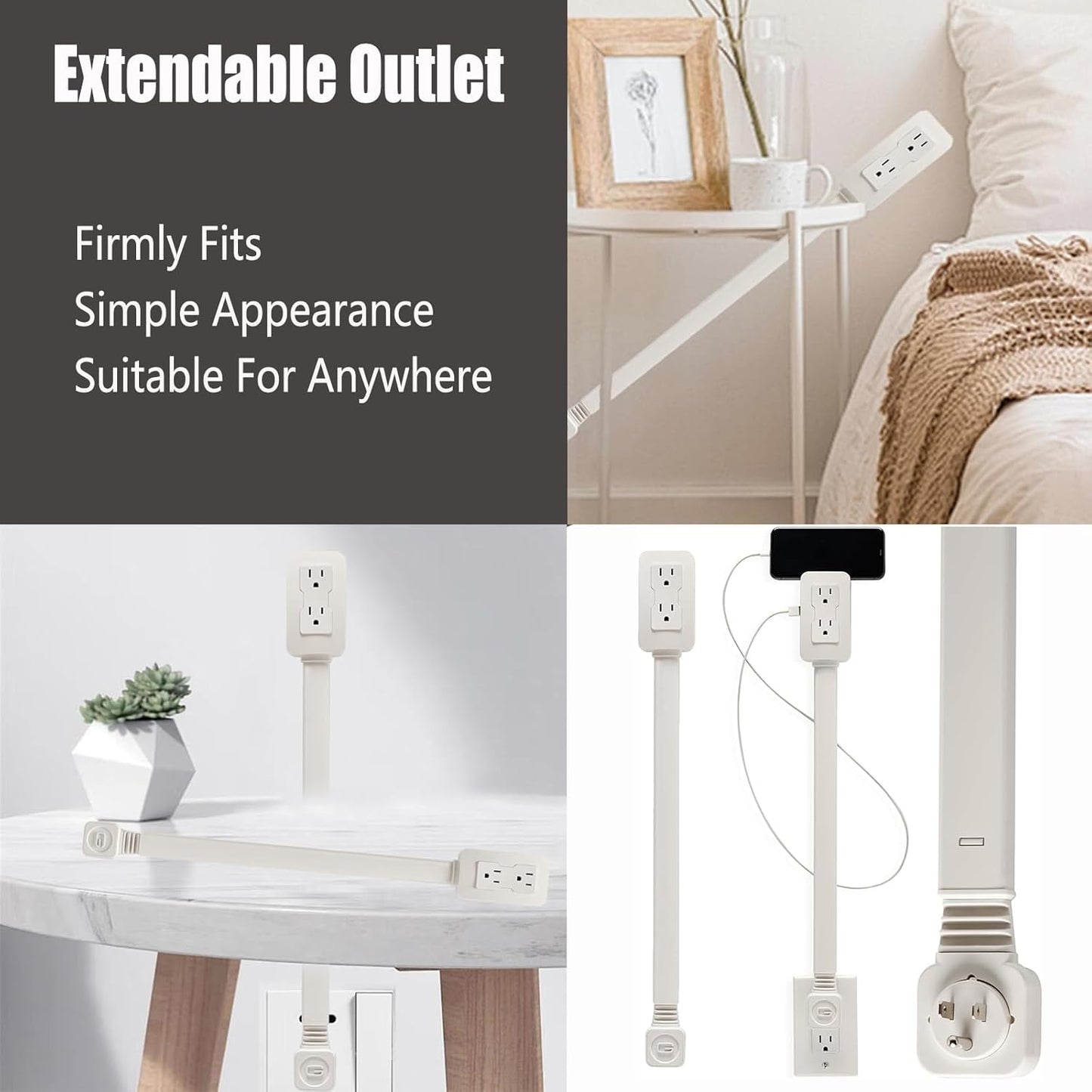 FlexCharge Rotating Outlet Extender