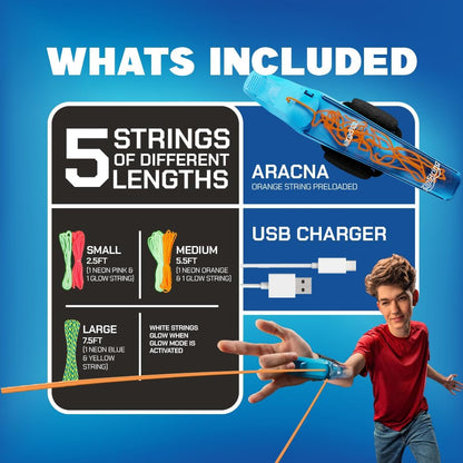 Zip String Aracna Glow-in-the-Dark Web Shooter Toy