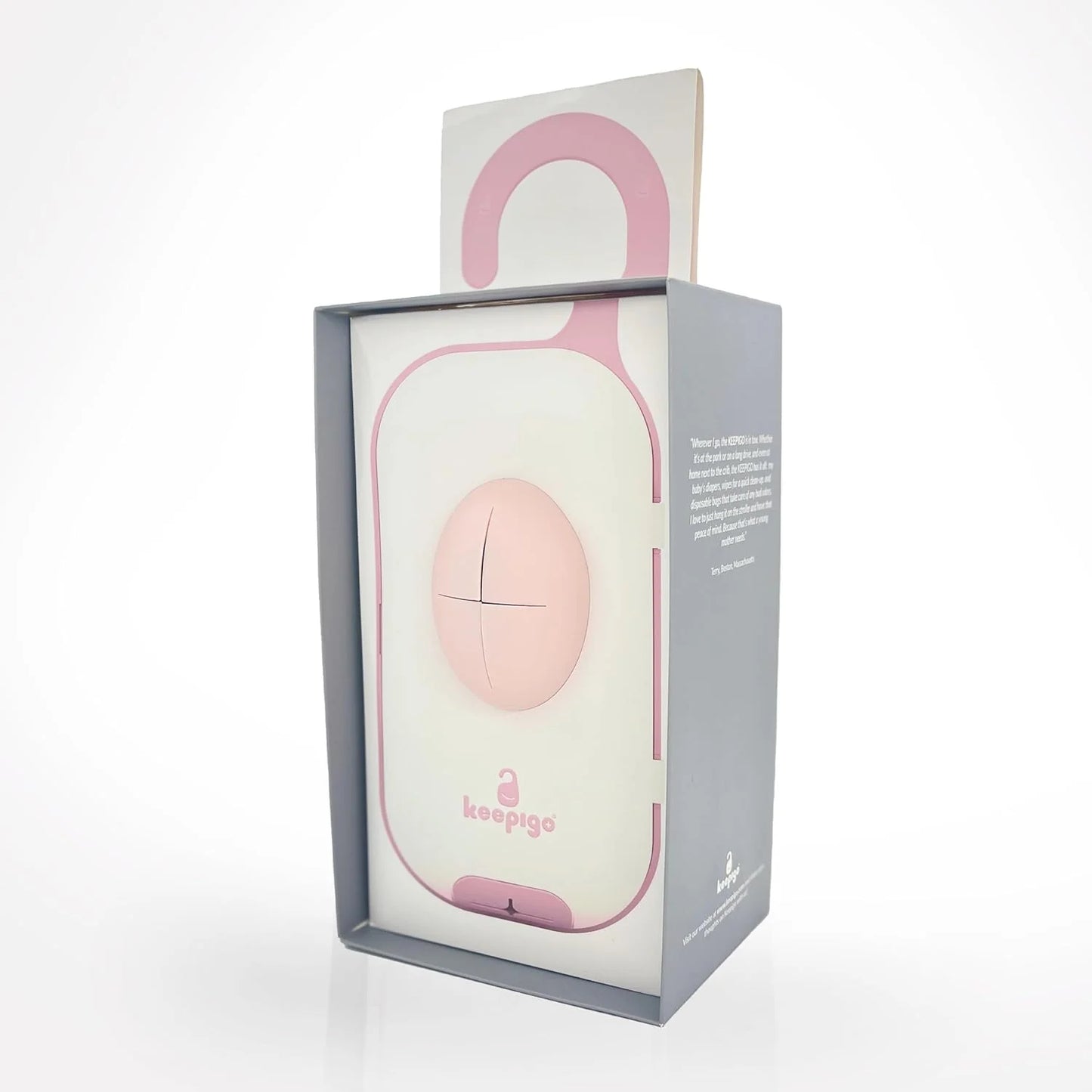 Baby pink Diaper Bag Wipe Dispenser | 3-in-1 Portable Diaper Caddy Organizer