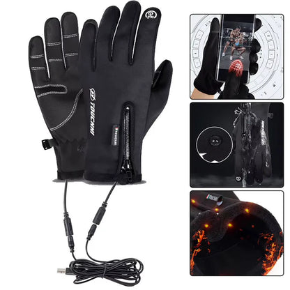 Waterproof Heated Winter Gloves
