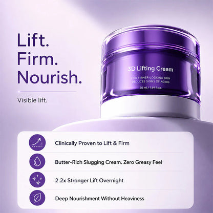 3D Lifting Facial Night Cream – Advanced Korean Skin Care (1.7 fl oz)
