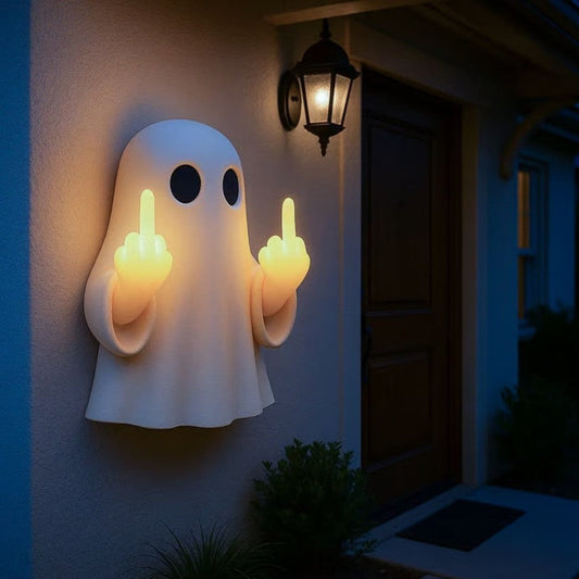 Halloween Ghost Middle Finger Glow Night Light