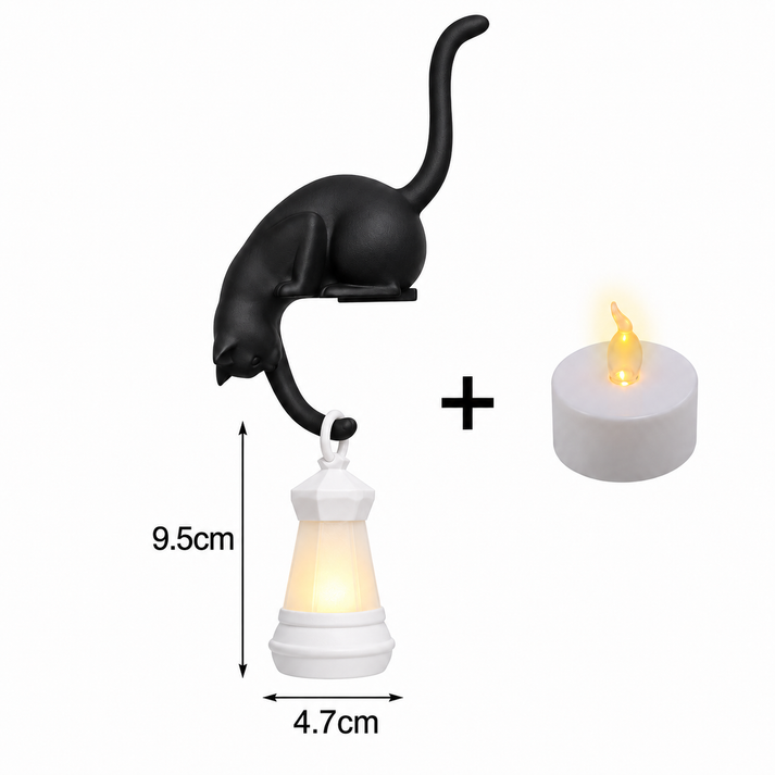 Hanging Cat Shelf Lantern