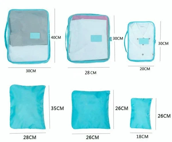 🎉 HOT SALE 50% OFF - ✈6 pieces portable luggage packing cubes🧳