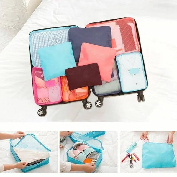 🎉 HOT SALE 50% OFF - ✈6 pieces portable luggage packing cubes🧳