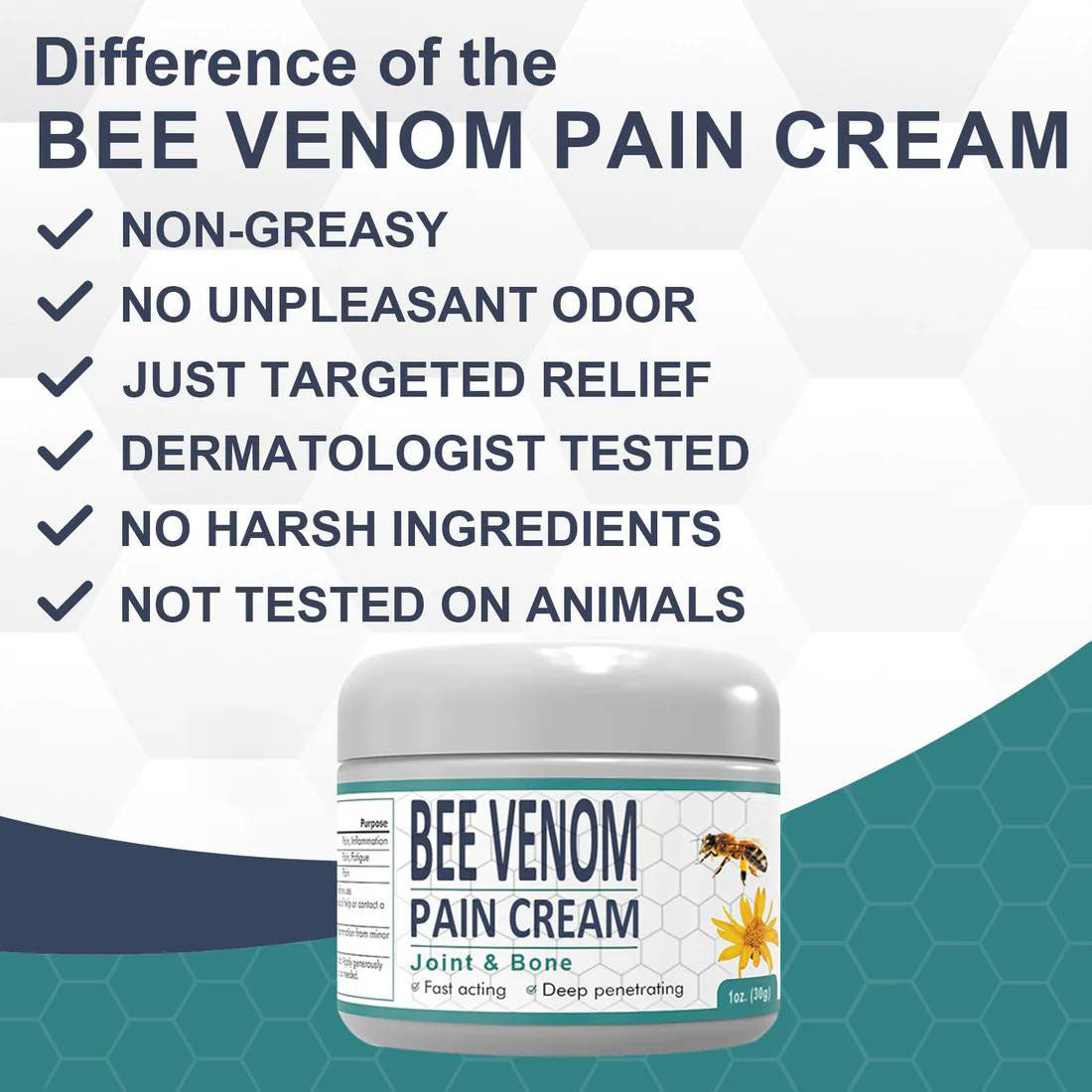 🐝New Zealand Bee Venom Joint Bee Venom Pain and Bone Healing Cream