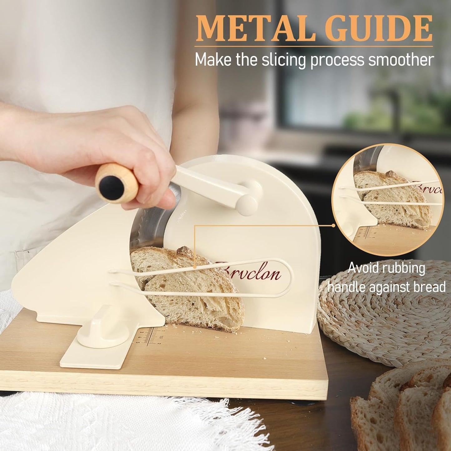 Manual Bread Slicer for Homemade Sourdough Bread,