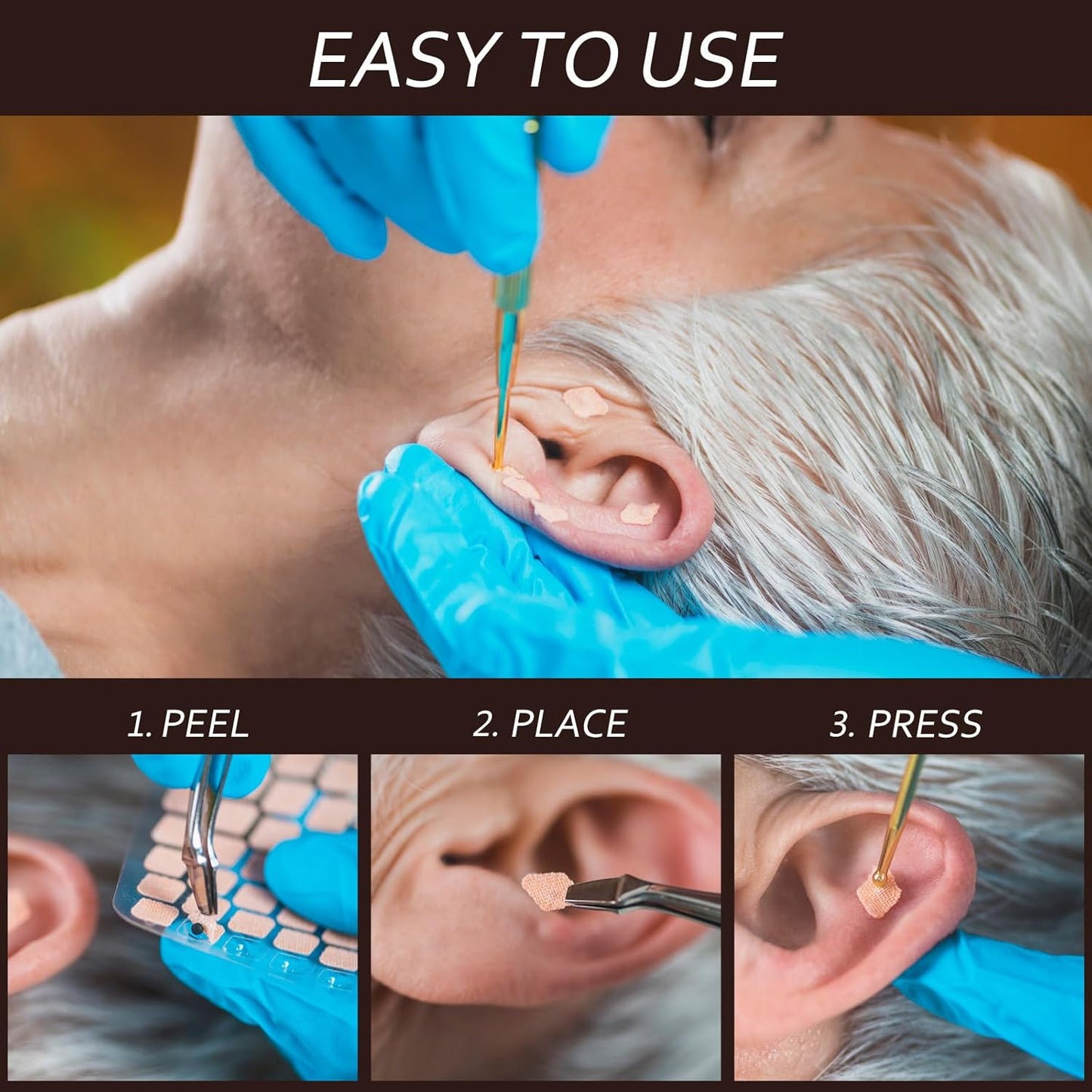 Healeved Pack of 600 Acupuncture Ear Plasters