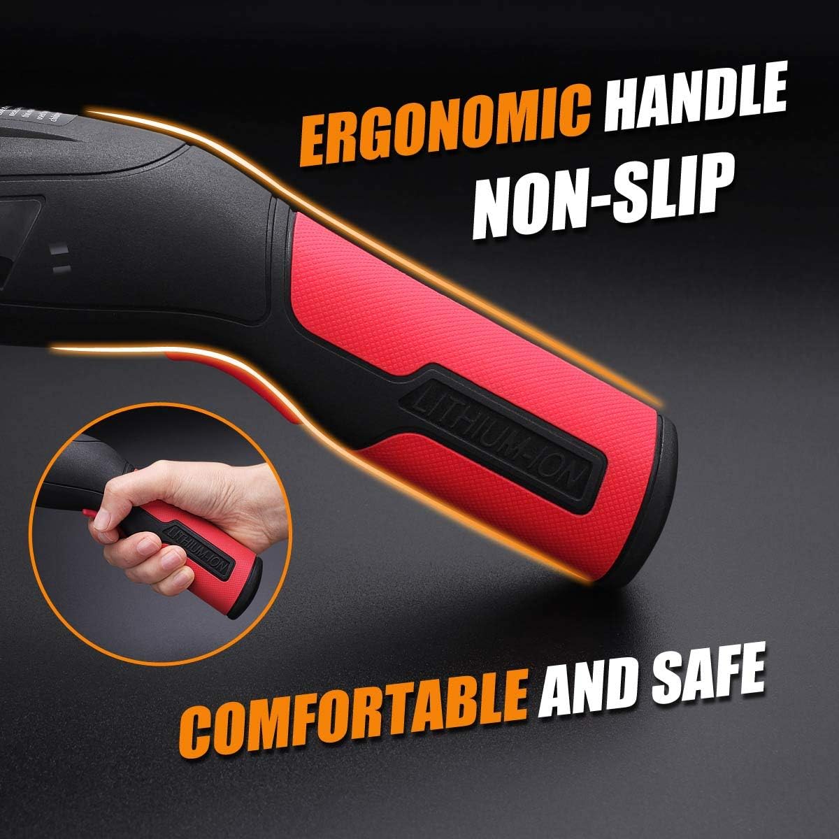 Electric Scissors – Cordless Rechargeable Fabric Cutter with 2 Blades (Red)