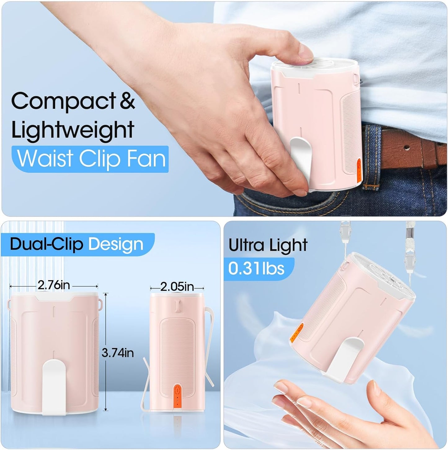 TurboBreeze Wearable Fan