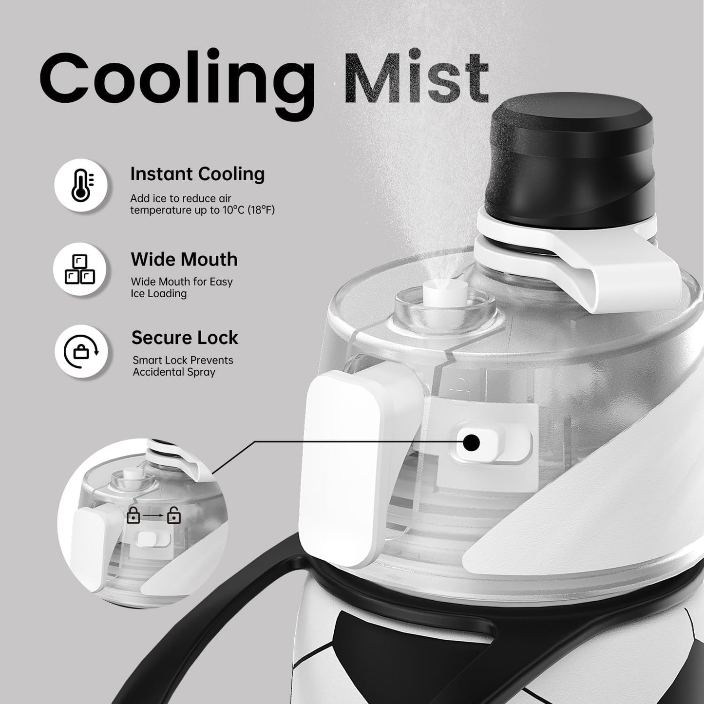 Soccer Mist Water Bottle