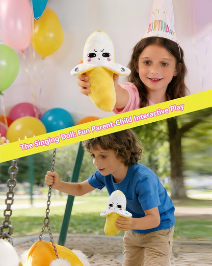 Baby Musical Sensory Toy – Interactive Plush Toy with Sounds & Music (Yellow Banana)