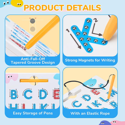 Magnetic Letter and Number Tracing Board Set
