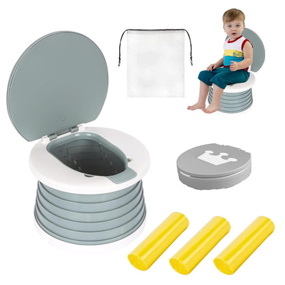 Portable Foldable Toddler Potty Seat – Travel Emergency Toilet for Kids (Pink)