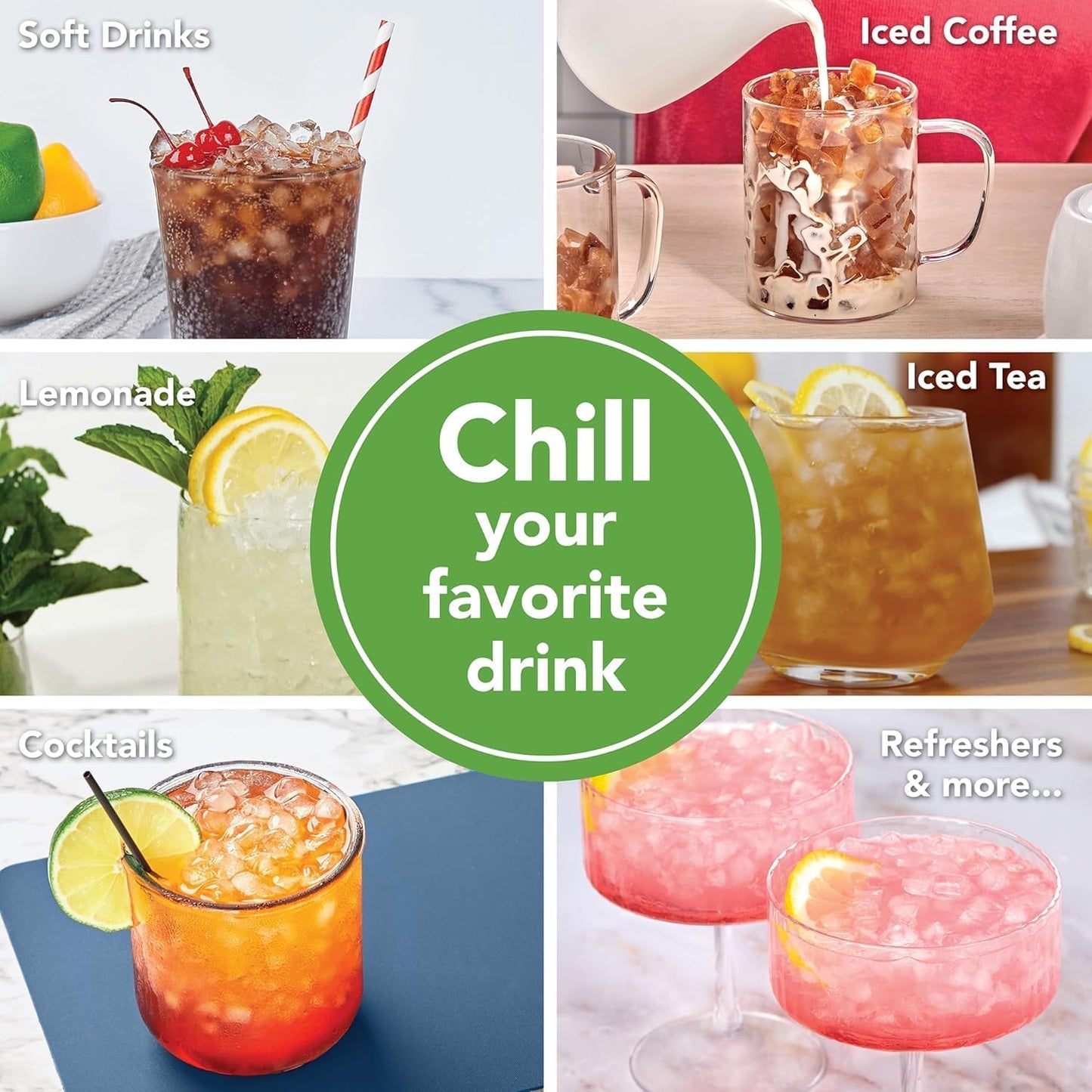 ChillPop™ Squeeze & Release Mini Ice Maker (2-Pack)