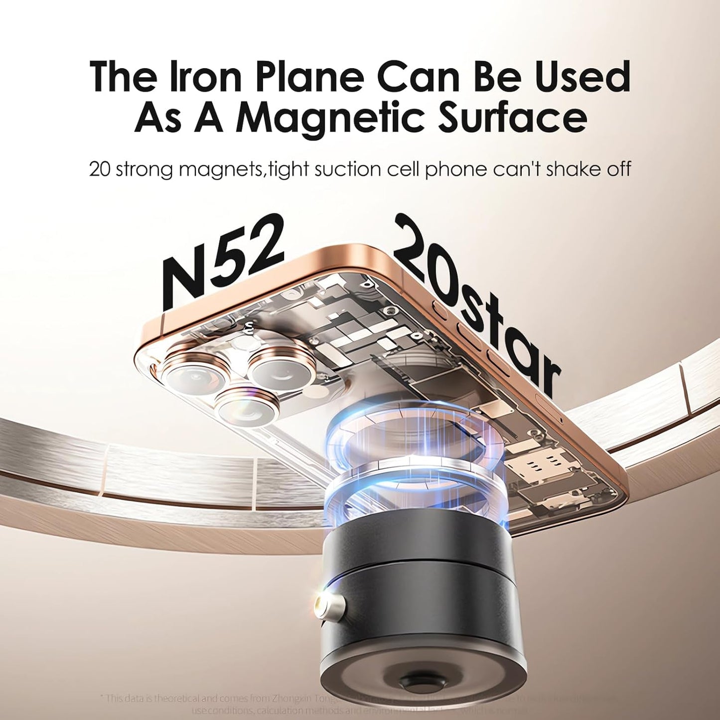 Vacuum Suction Magnetic Phone Stand