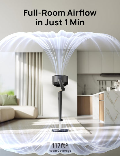 Oscillating Tower Standing Fan for Bedroom