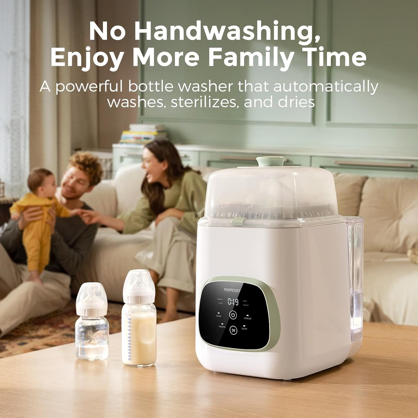 Baby Bottle Washer, Sterilizer & Dryer – All-in-One Cleaning Machine