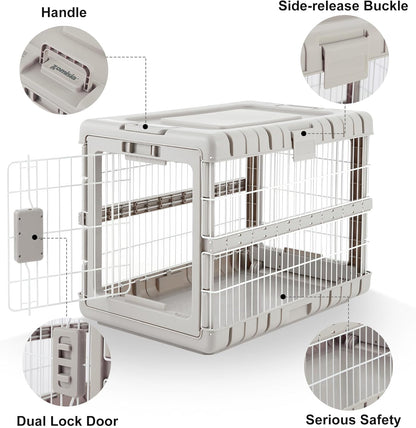 FoldPaws™ 28" Collapsible Rolling Dog Crate