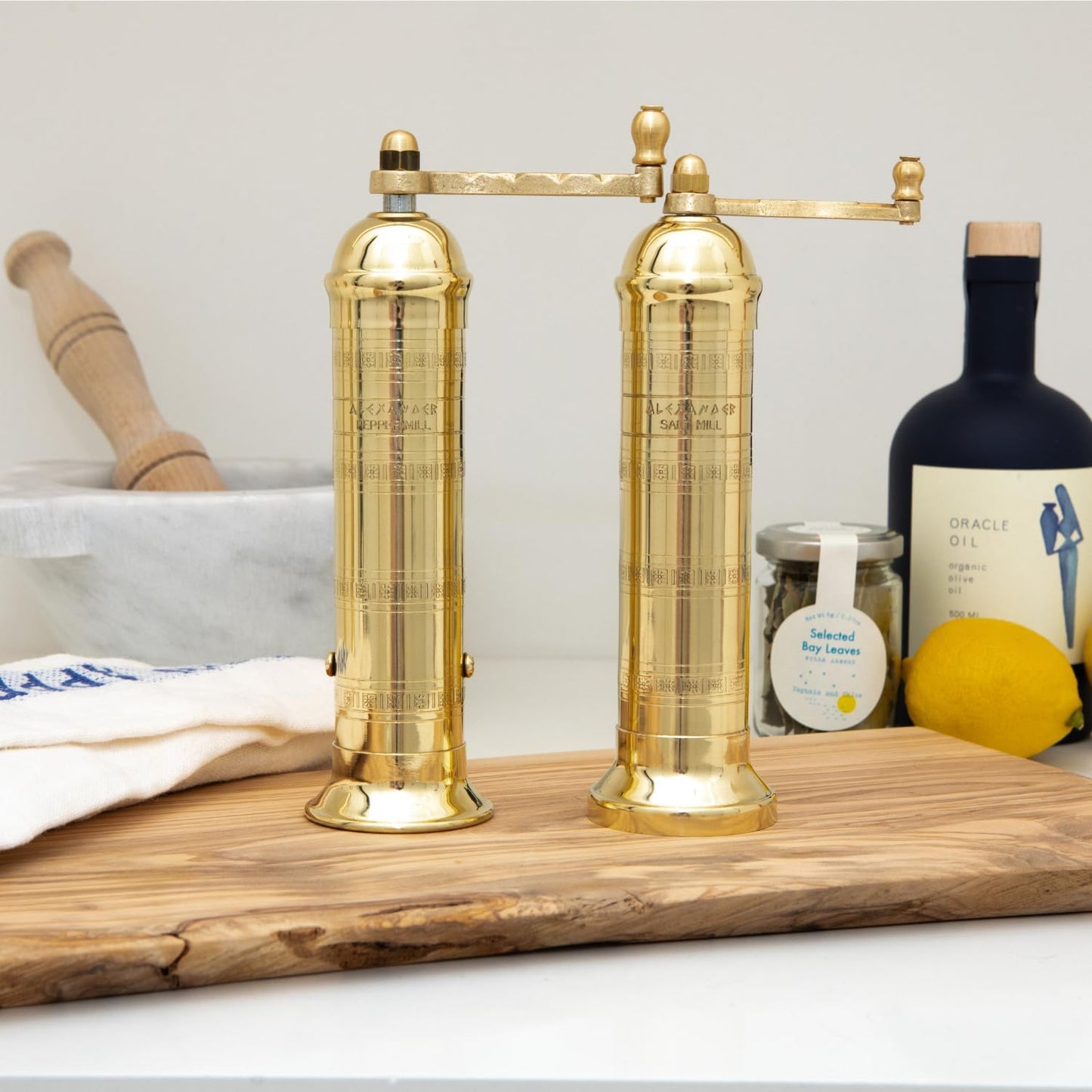 Heritage Manual Brass Pepper Mill