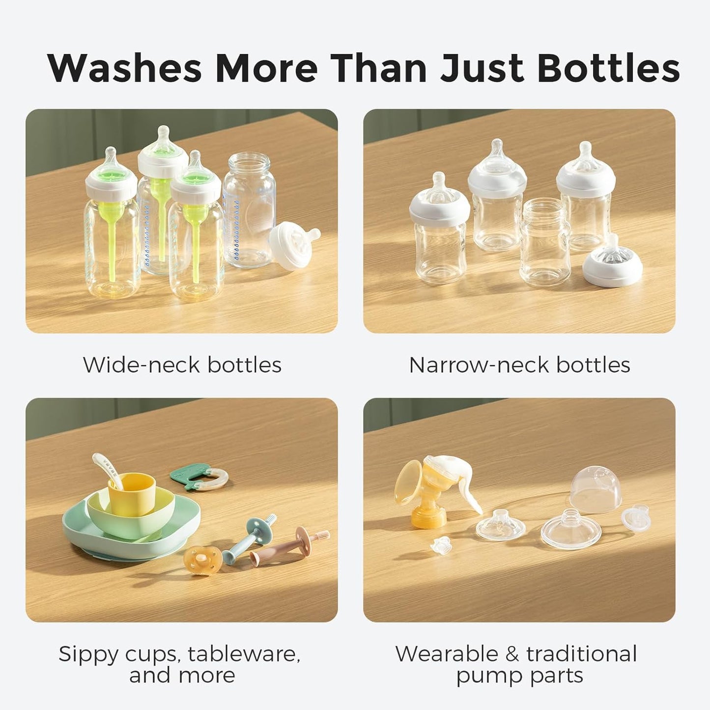 Baby Bottle Washer, Sterilizer & Dryer – All-in-One Cleaning Machine