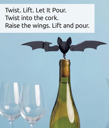 BatSip 2-in-1 Wine Opener