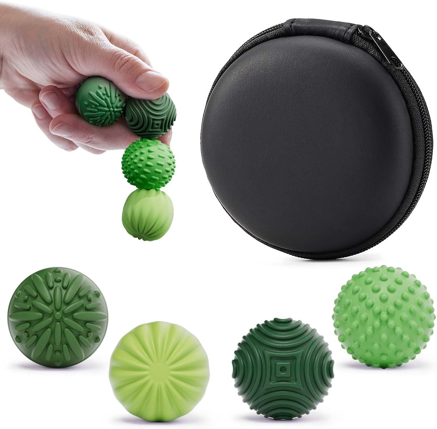 Silicone Magnetic Balls Fidget Toys for Adults & Teens,4PCS Stress Relief Sensory Toys