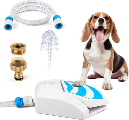 Paw Activated Dog Water Fountain – Outdoor Step-On Water Sprinkler for Dogs