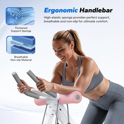Dual Track Ab Machine – Adjustable Foldable Ab Trainer for Home Gym