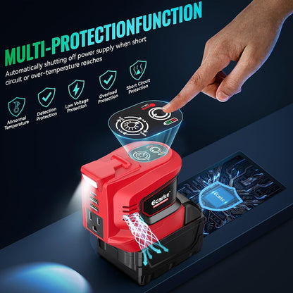 220W Portable Power Inverter for DeWALT 20V Battery