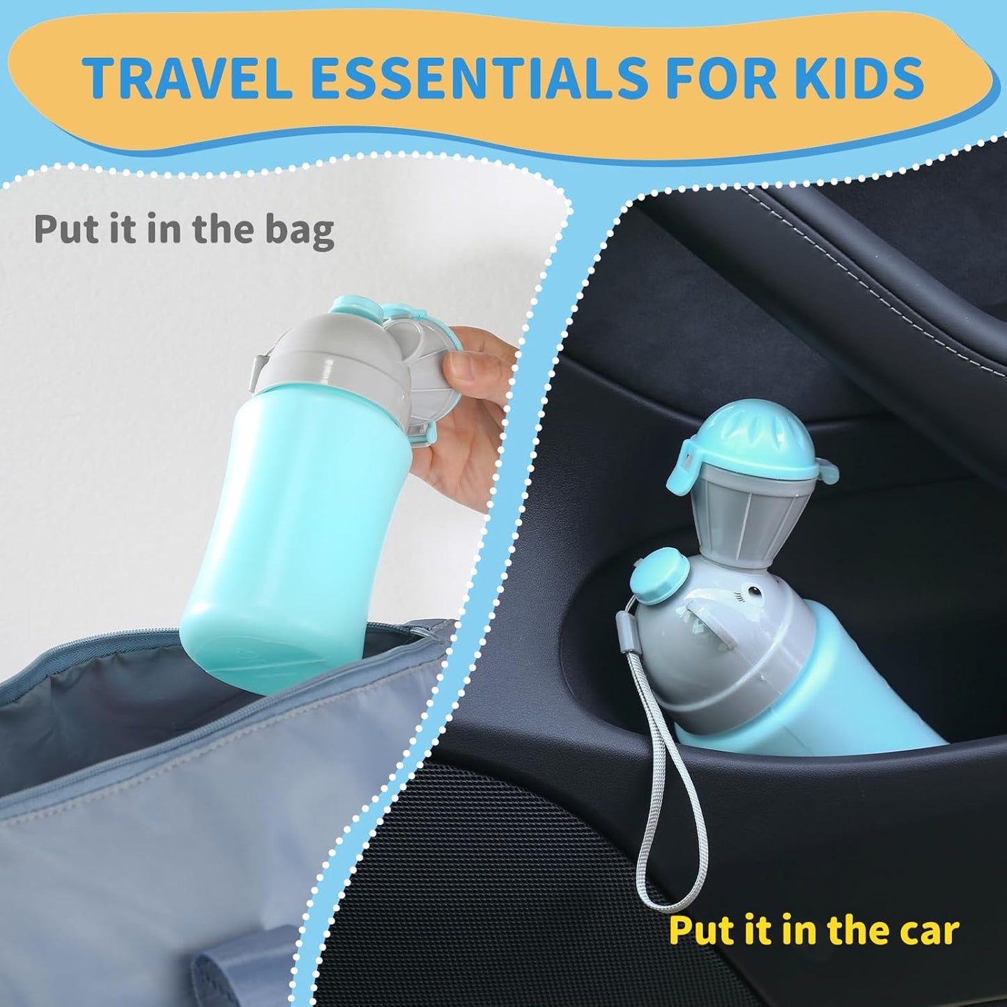Portable Baby Potty Urinal – Travel Emergency Toilet for Kids